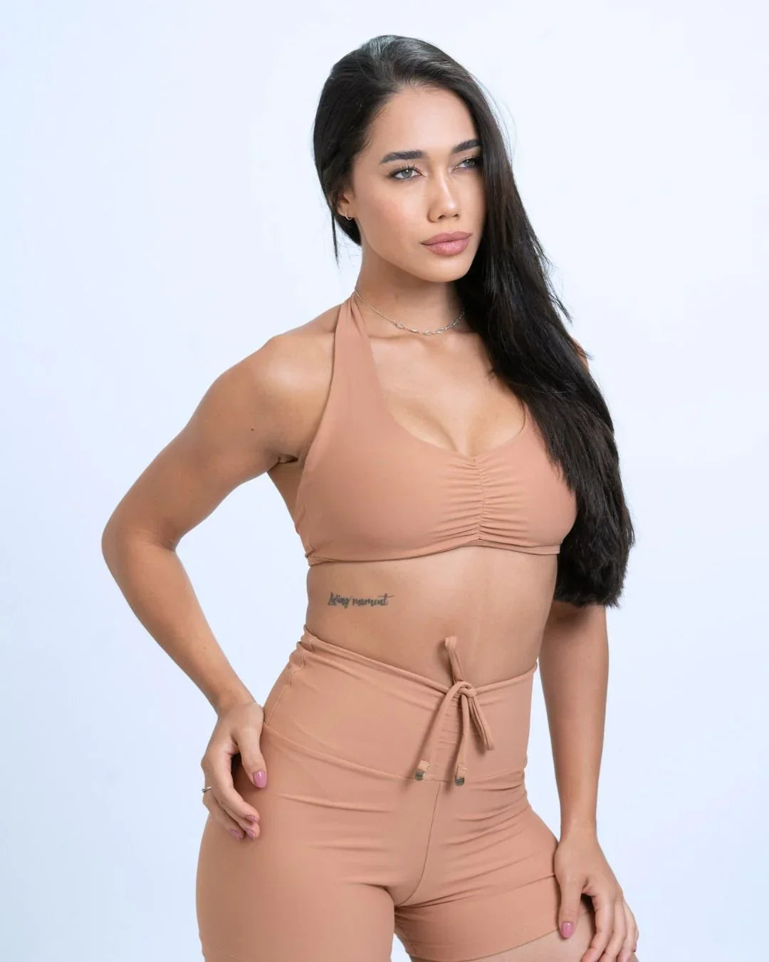 Top Fitness Nala Mocha Mousse Frente Unica