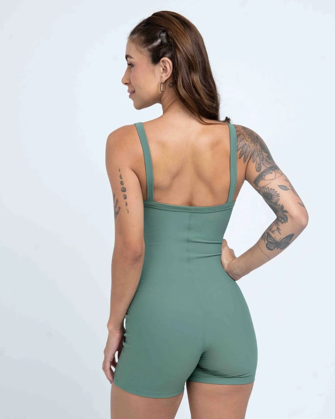 Macaquinho Fitness Flow Verde Eucalipto