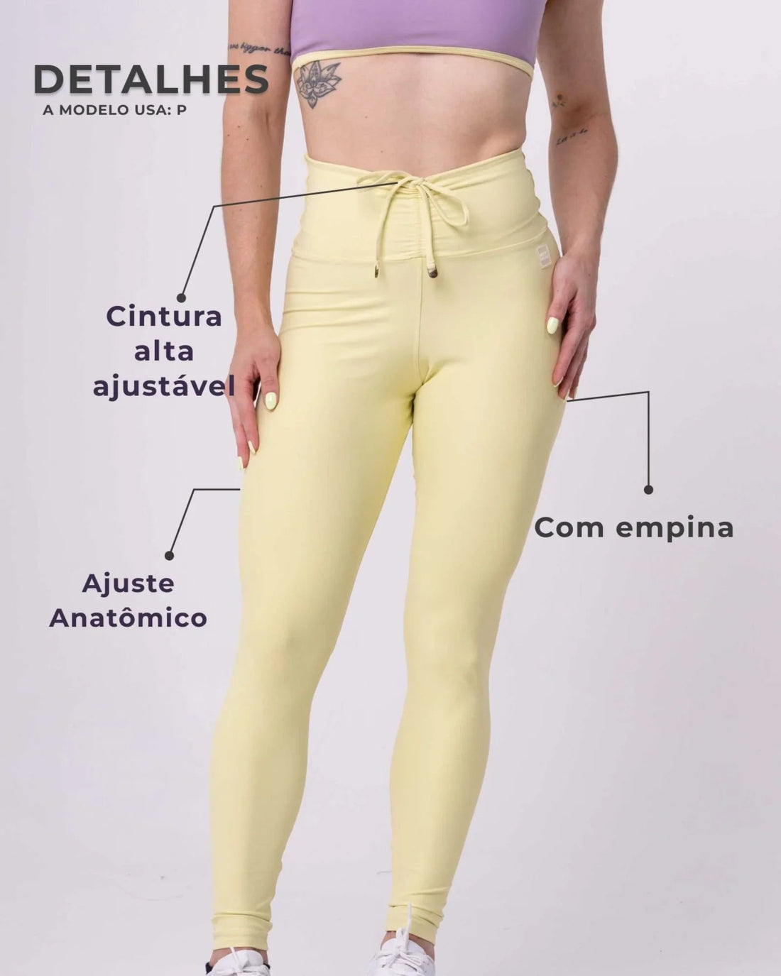 Calça Legging Slim Chá Verde