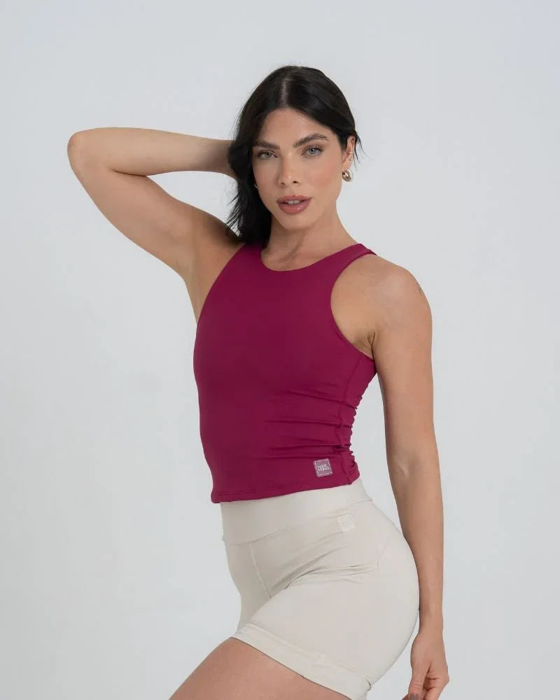 Blusa Fitness Casual Charlote Rouge compressão