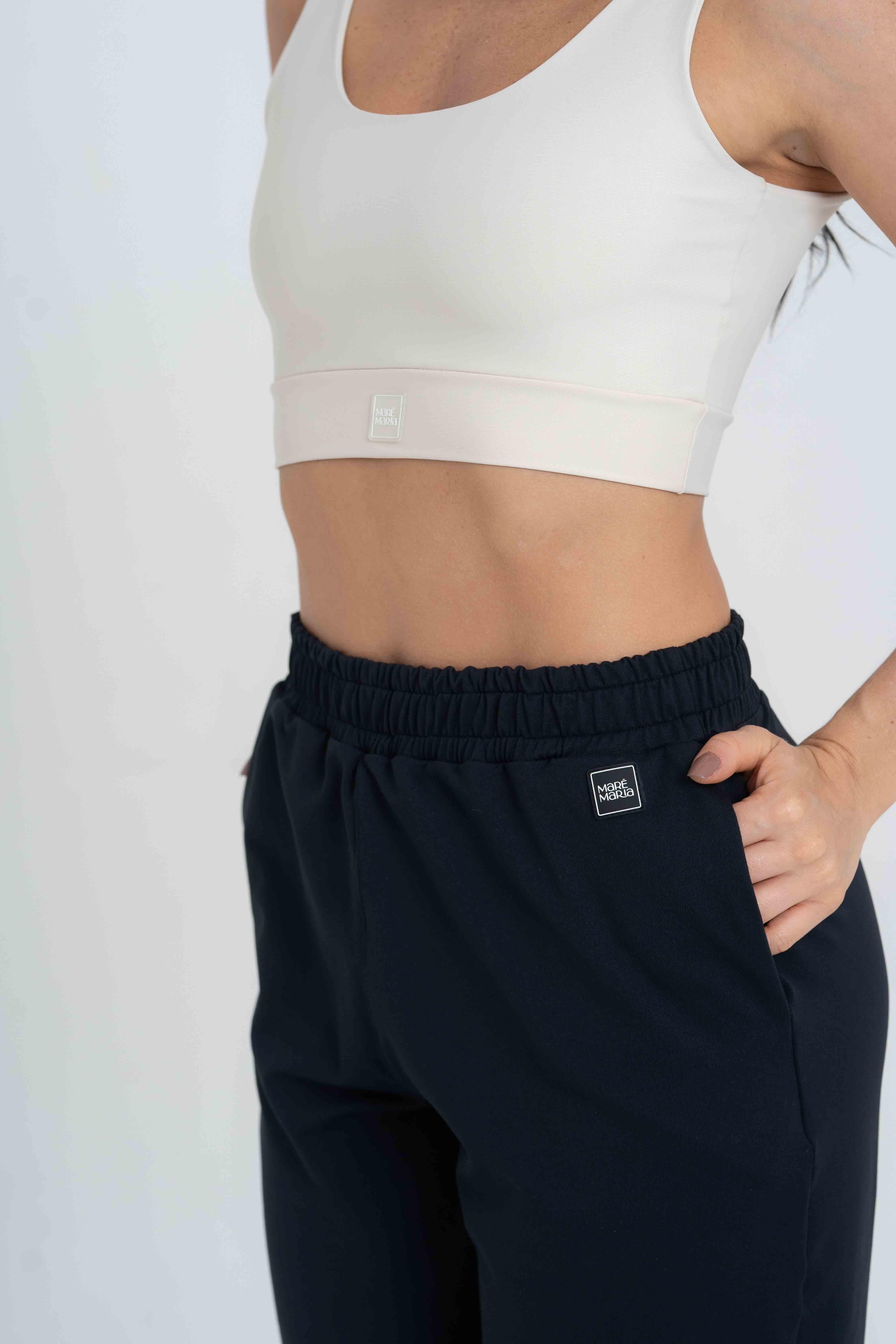 Calça Street Moletinho Jogger Preta