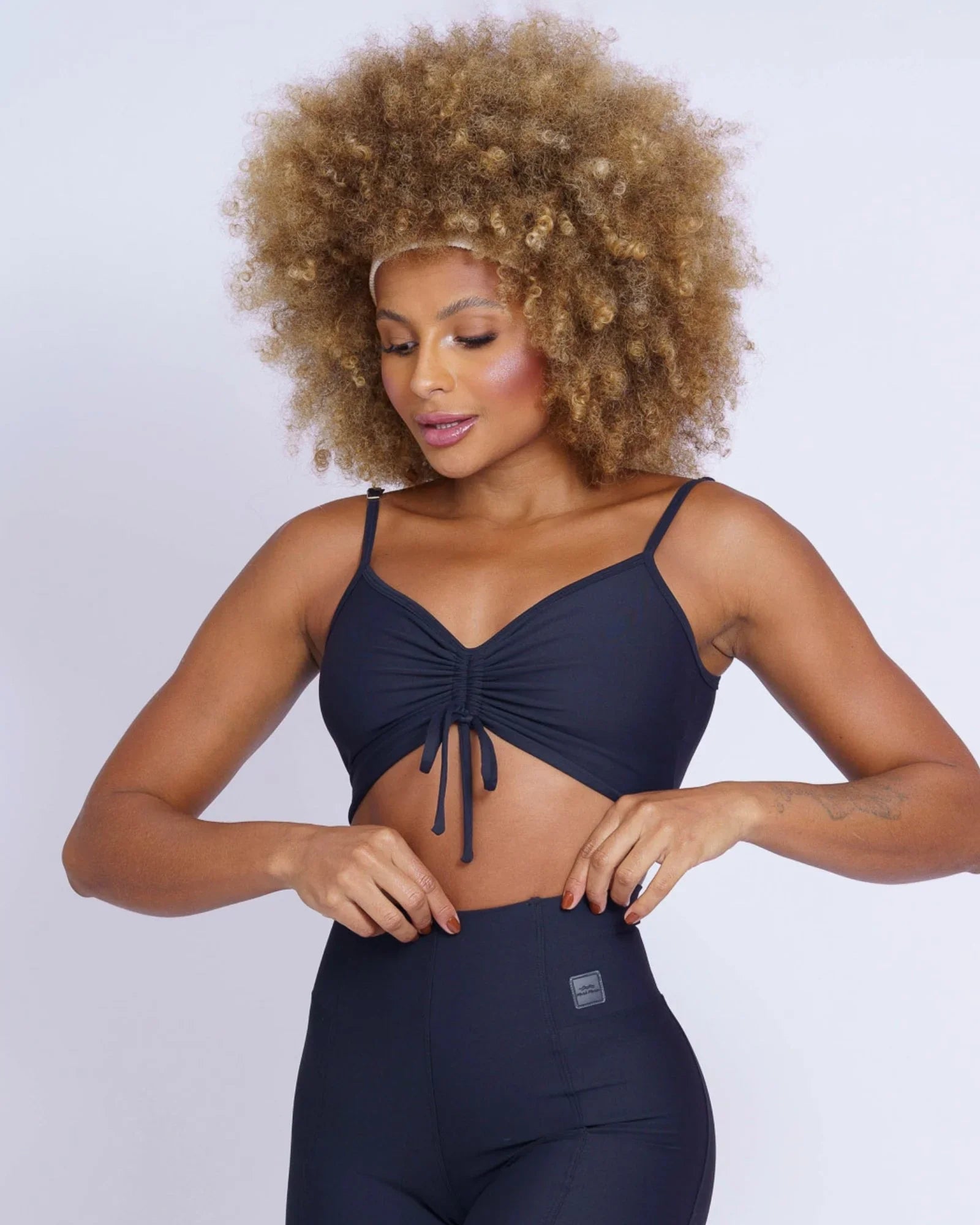 Top fitness Rayssa invertido preto