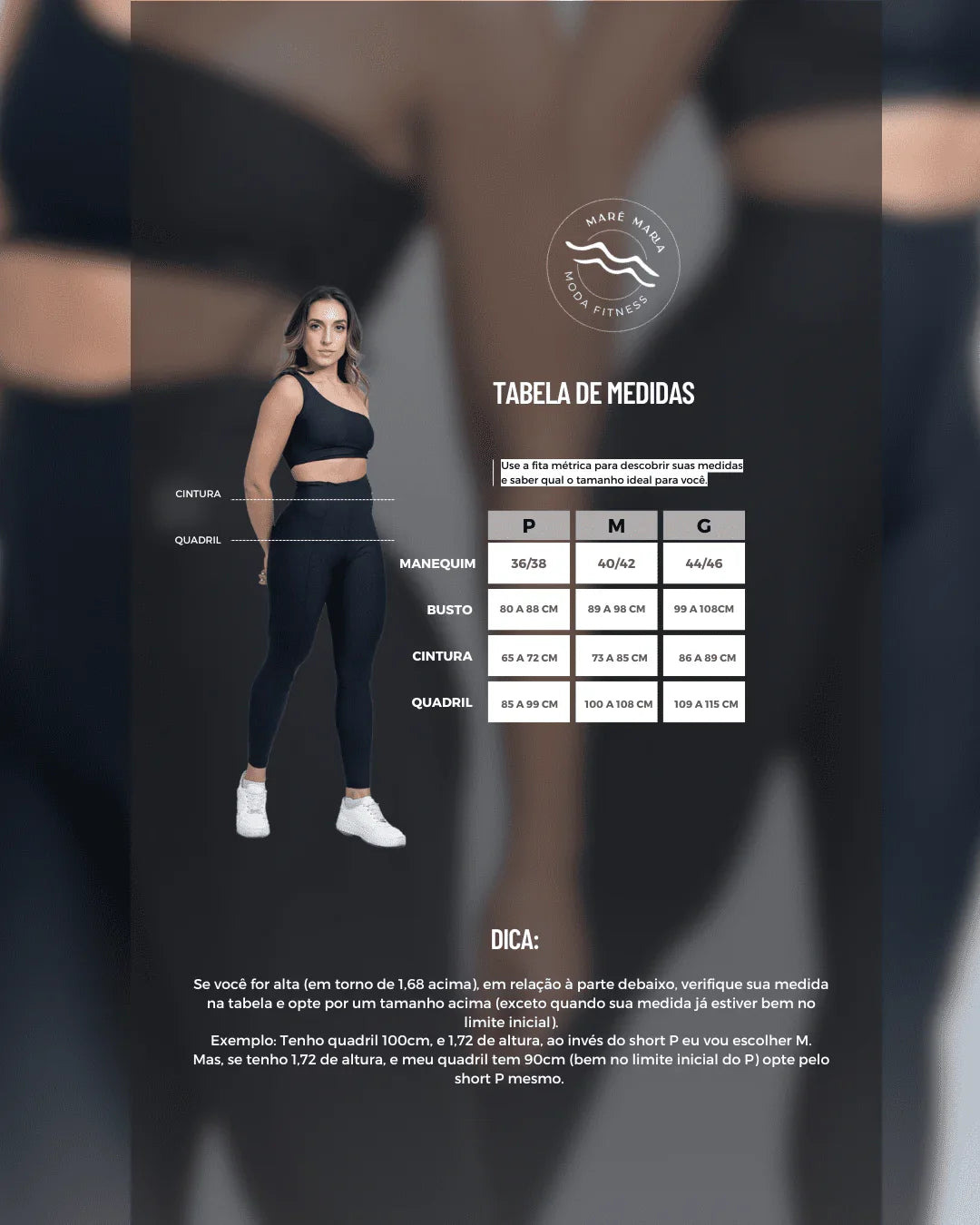 Calça Legging Fitness Classic Azul Sereia compressão