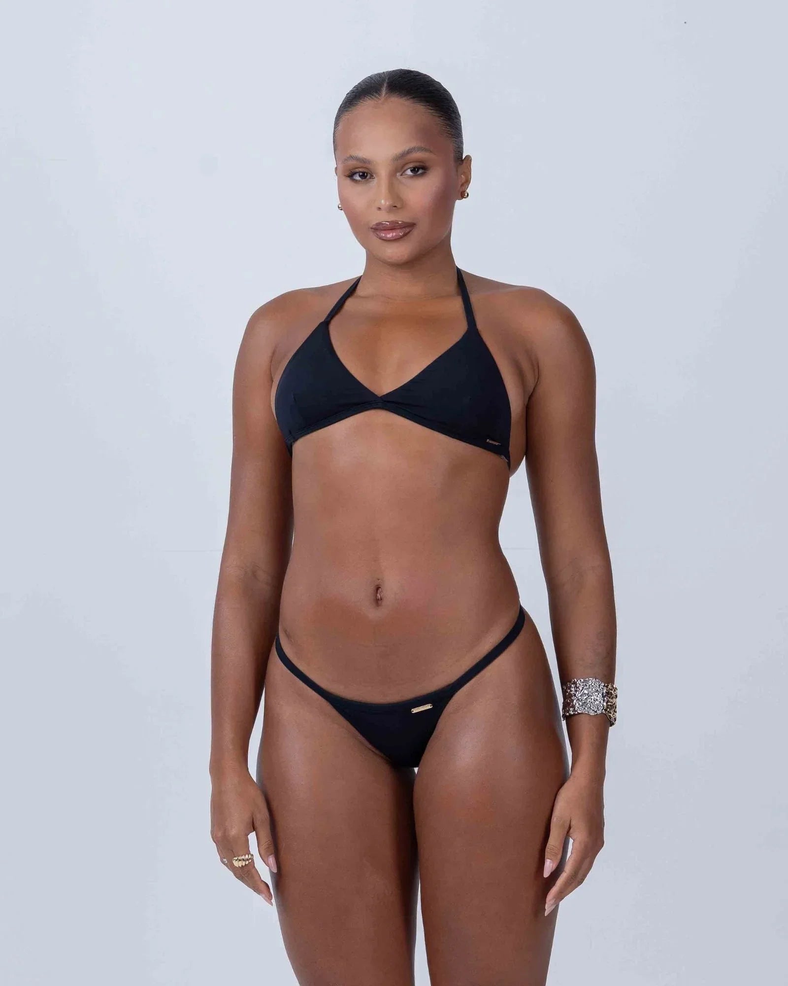 Calcinha Cortininha Fixa com regulador Preto