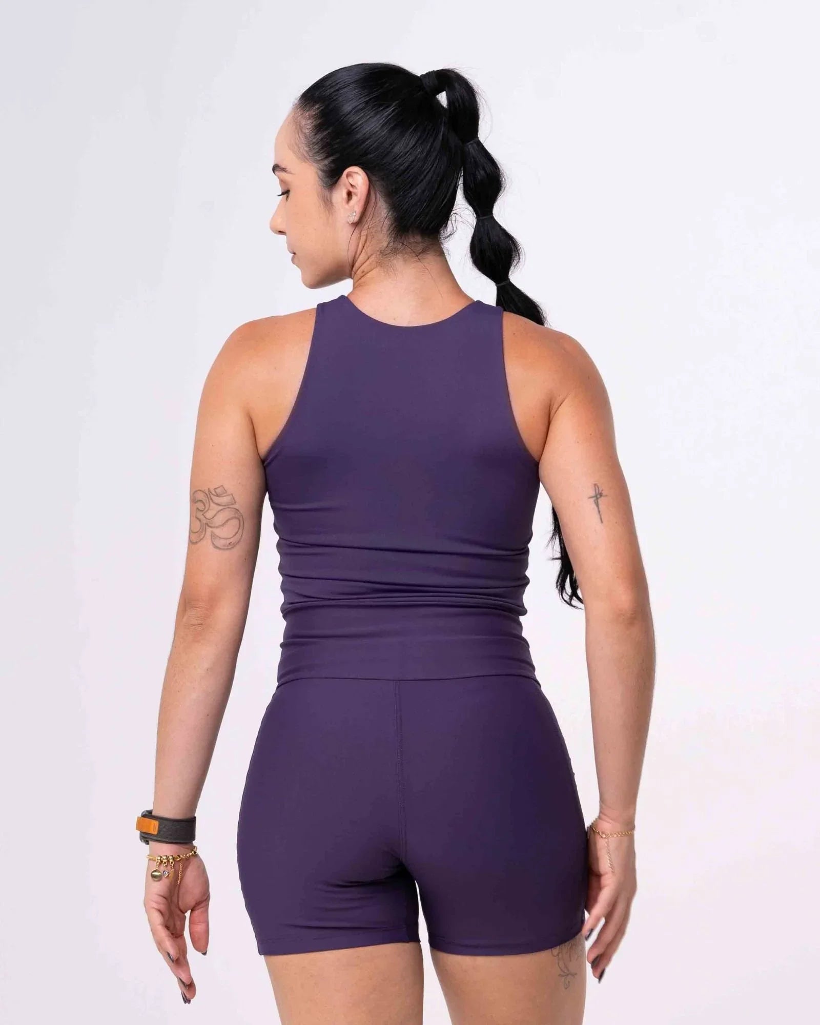 Blusa Fitness Casual Charlote Violeta compressão