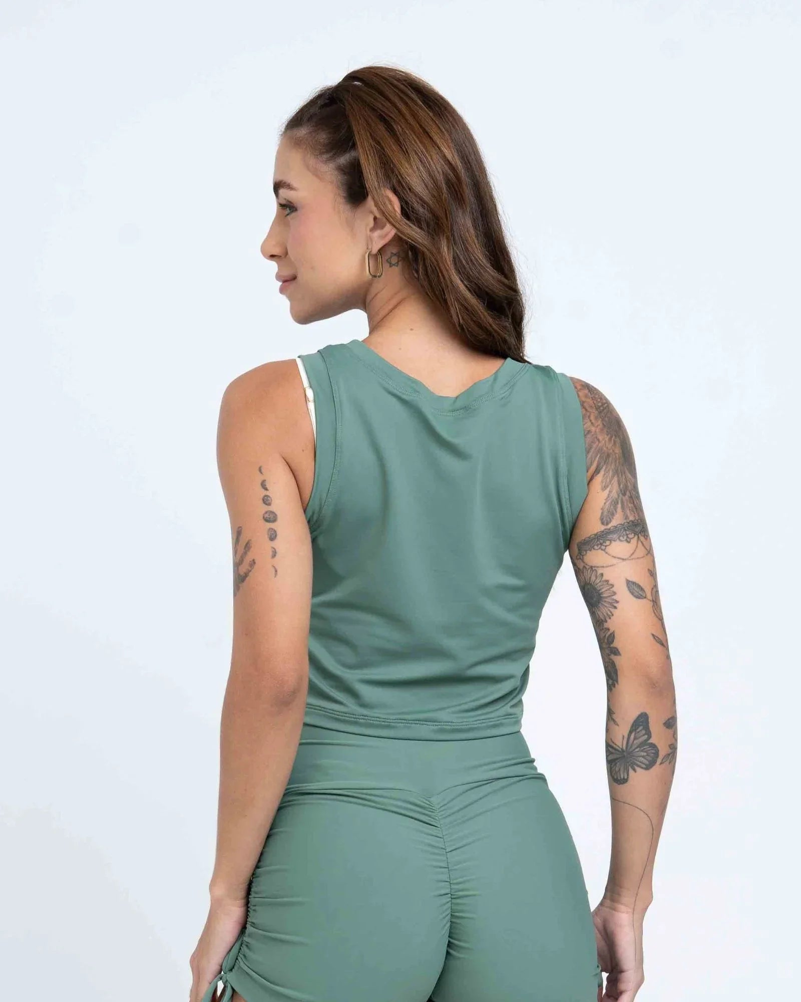 Regata Cropped Moletinho