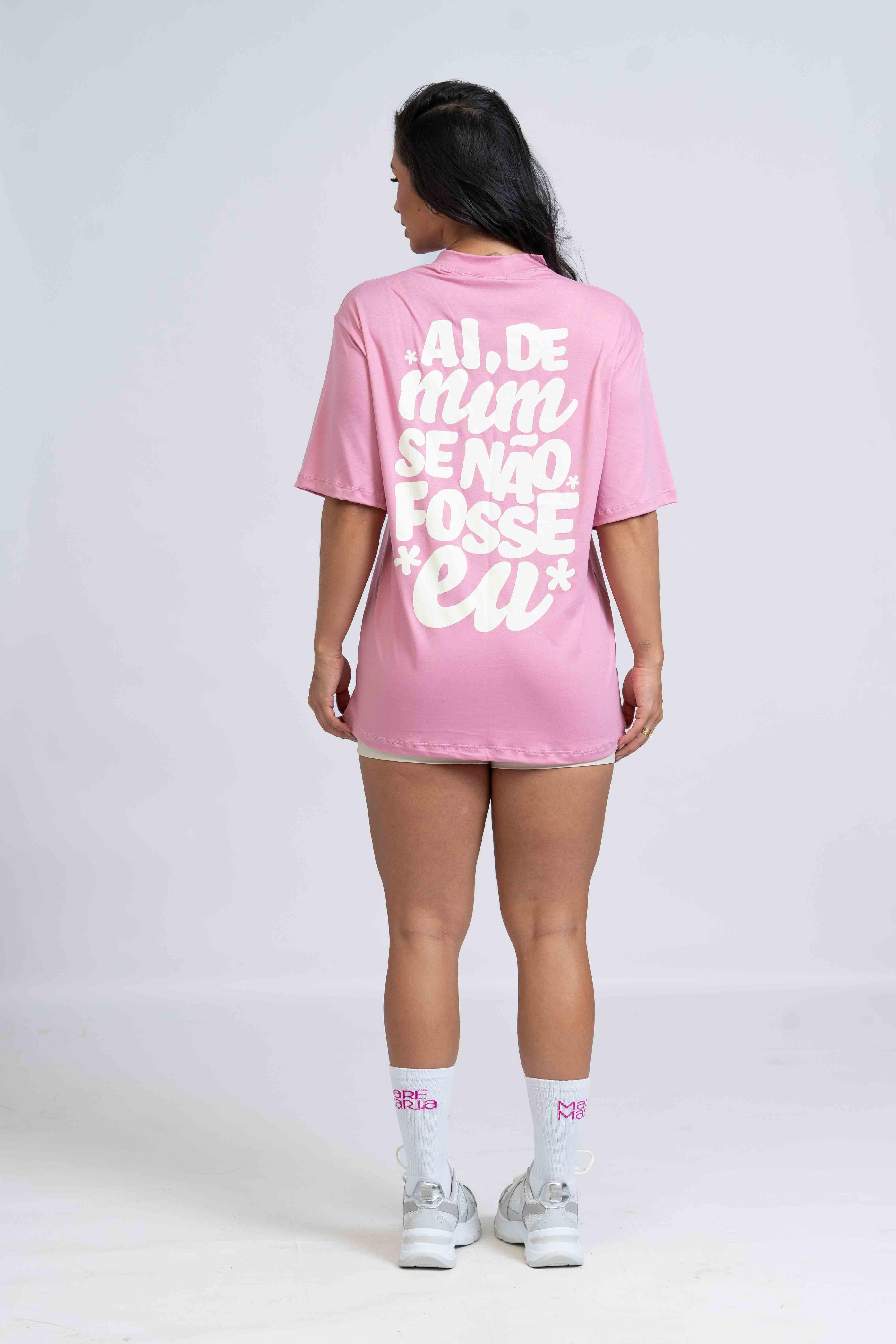 Blusão Oversized "Aí de mim se não fosse eu" com gola