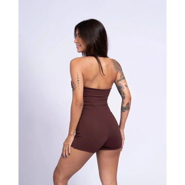 Macaquinho Native Chocolate Dark Frente Unica compressão