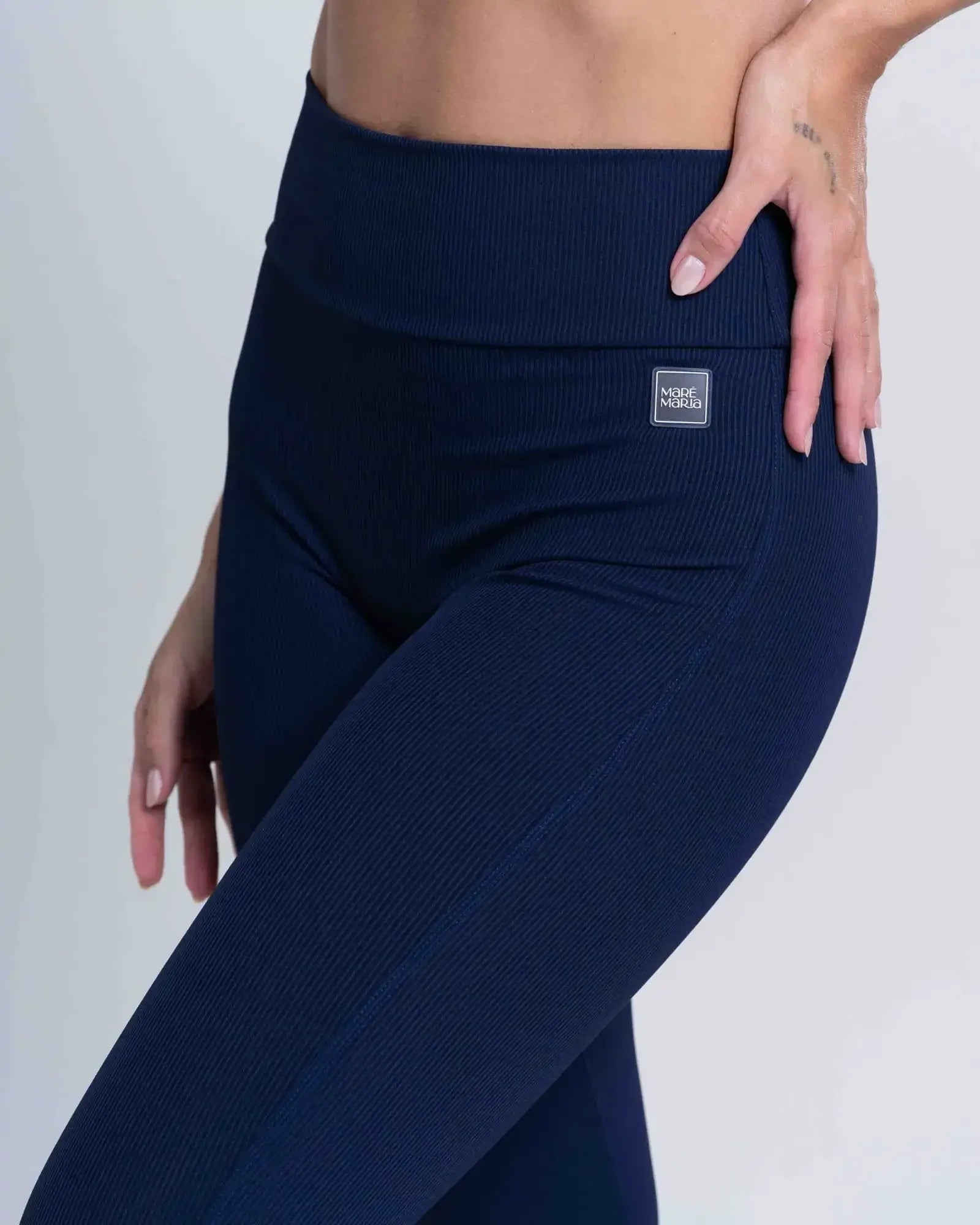 Calça Fitness Confort Canelado sem costura frontal