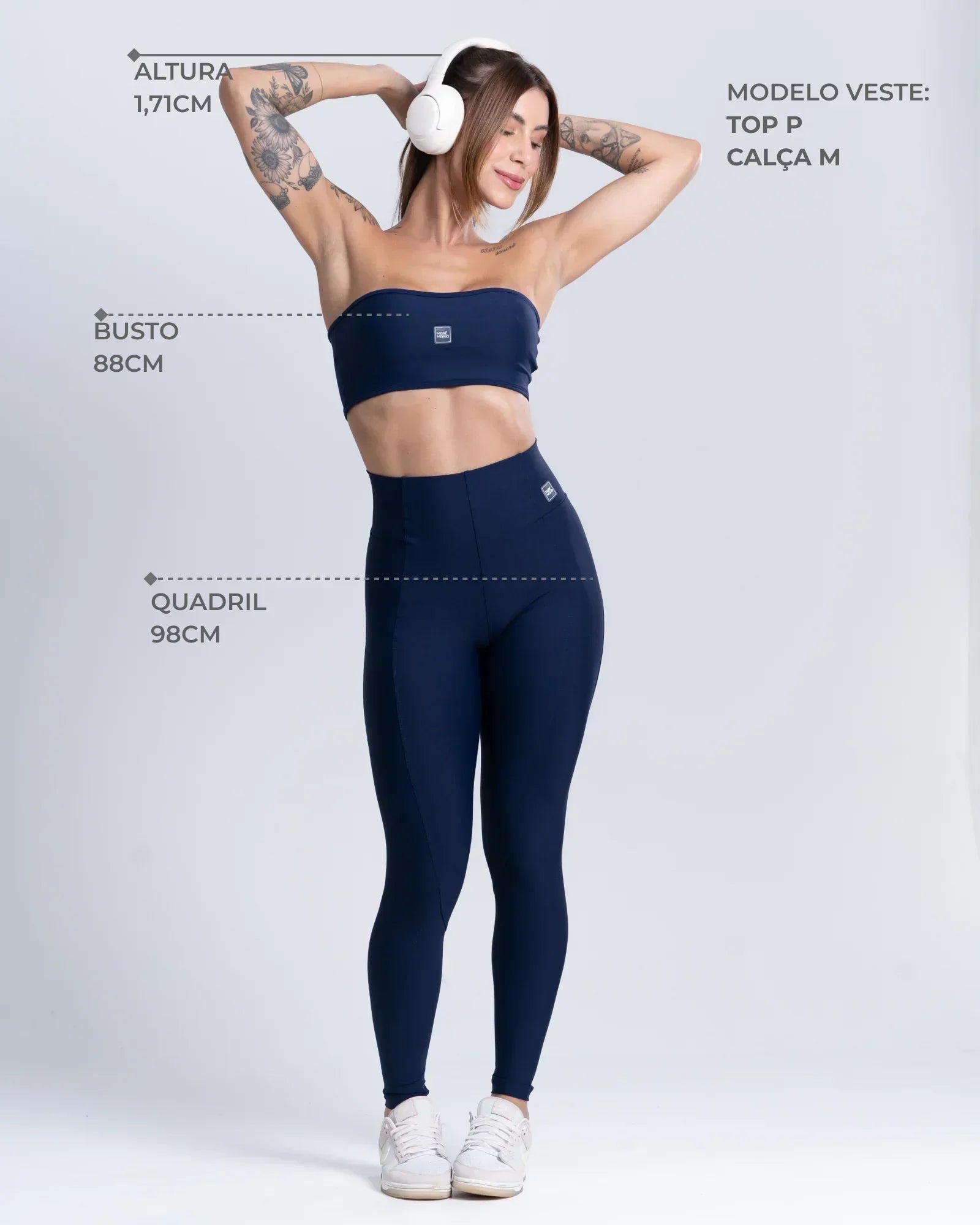 Calça Legging Fitness Classic Rosa Glam com compressão