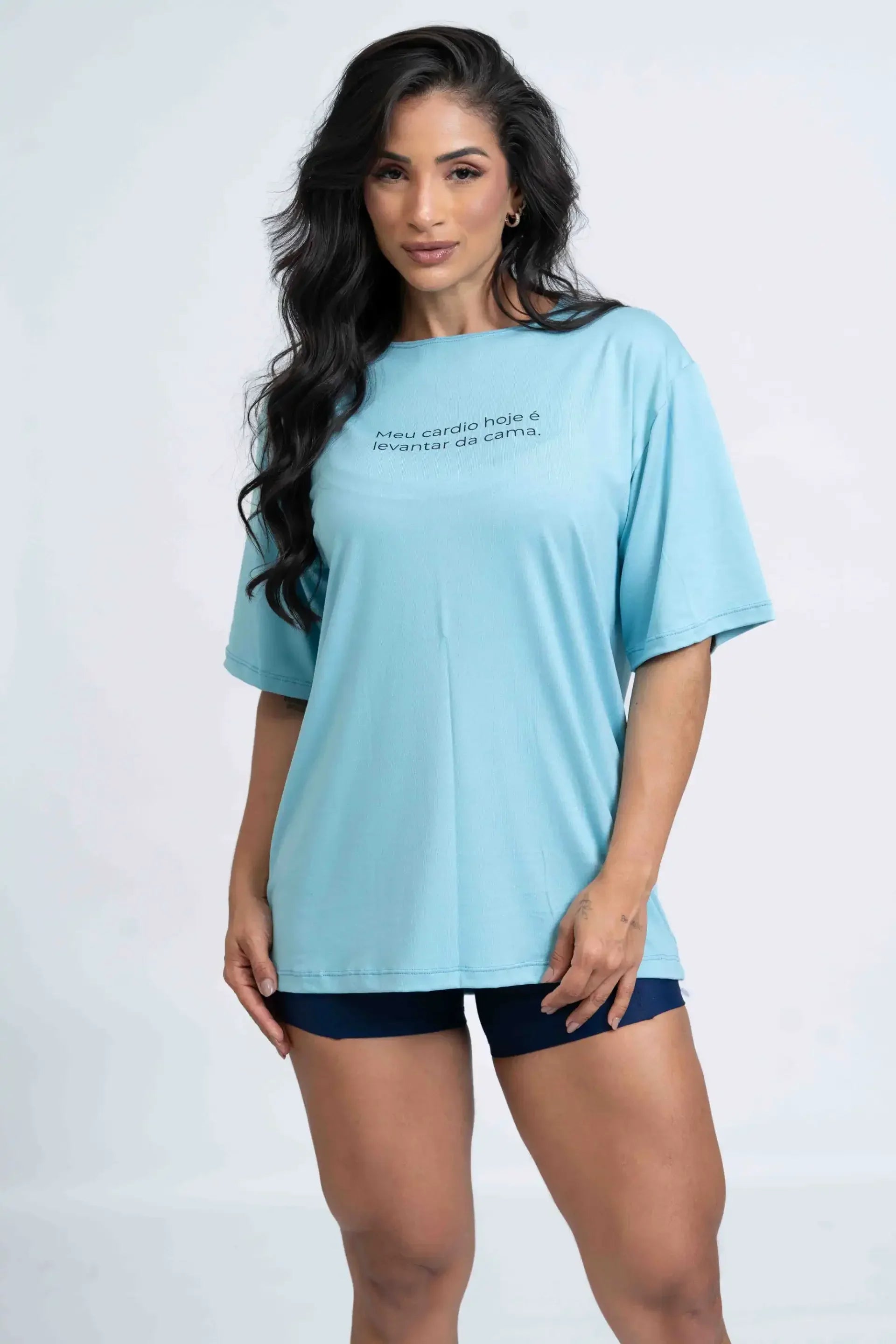 Blusão Oversized Meu Cárdio hoje é levantar da cama
