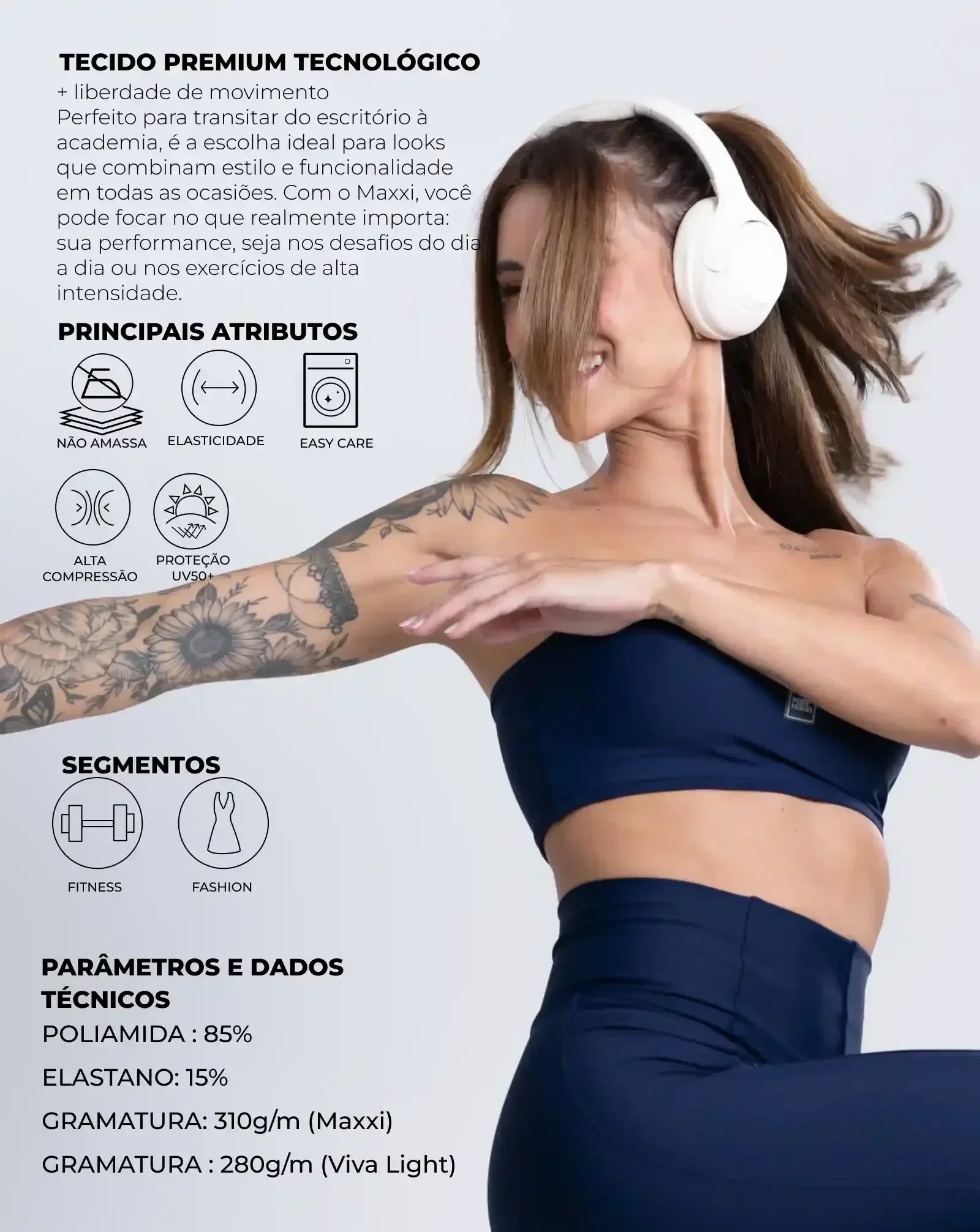 Macaquinho Confort Manga Longa sem costura frontal